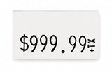 Pricing Label Kit, 1-Line, White, PK3