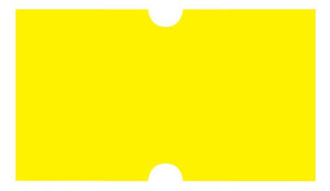 Garvey Products Gx2512 Yellow Blank Labels (2512-11210), 8 Rolls per Sleeve