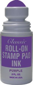 Roll-on Stamp Pad Ink Violet