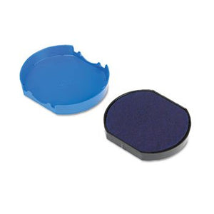 Trodat T46140 Dater Replacement Pad, 1 5/8, Blue