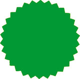 2 Inch Blank Embosser Seals - Green (500 Pack)