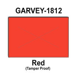 280,000 Garvey Compatible 1812 Warm Red General Purpose Labels to fit the G-Series 18-5, G-Series 18-6, G-Series18-7 Price Guns. Full Case + includes 20 ink rollers.