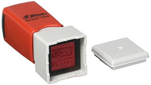 Shiny "E-Mailed" Square Stock Stamp, Red (HS037)