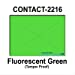 180,000 Contact 2216 (Special Packaging) Fluorescent Green General Purpose Labels to fit the Contact 22-66, Contact 22-77, Contact 22-88 Price Guns. Full Case + includes 20 ink rollers.