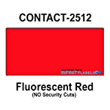 200,000 Contact 2512 Compatible Fluorescent Red General Purpose Labels for Contact 25-8, Contact 25-9 Price Guns. Full Case + 20 Ink Rollers. NO Security cuts.