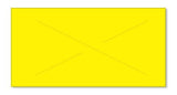 Gx3719 etiquetas amarillas en blanco (3719-10730), 5 rollos por la manga