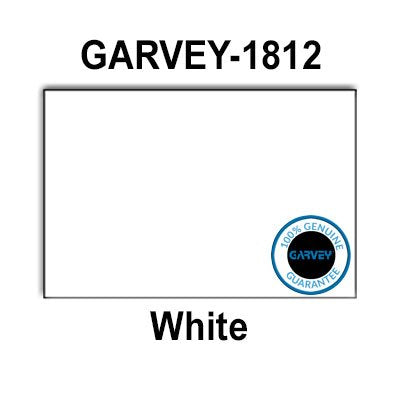 280,000 GENUINE GARVEY 1812 White Labels: full case - 20 ink rollers - no security cuts