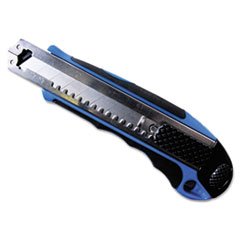 Heavy-Duty Snap Blade Utility Knife, Four 8-Point Blades, Retractable, Blue By: COSCO