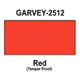 200,000 Garvey 2512 compatible Warm Red General Purpose Labels for G-Series 25-8. G-Series 25-9, G-Series 25-10 Price Guns. Full Case + 20 ink rollers. WITH Security Cuts.