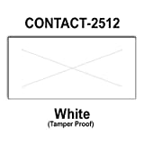 200,000 Contact 2512 compatible White General Purpose Labels for Contact 25-8, Contact 25-9 Price Guns. Full Case + 20 ink rollers. WITH Security Cuts.