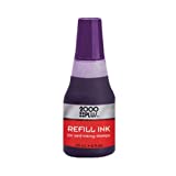 Purple Water Based Re-Fill Ink for Cosco 2000 Plus Self-Inking Stamp Refill 25cc`