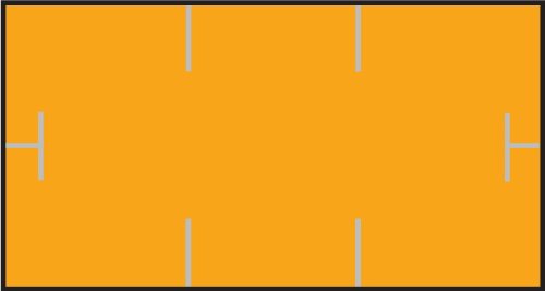 Garvey Gs1910, Label, Orange Blank (1910-85020)