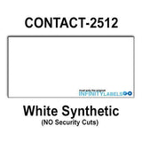 200,000 Contact 2512 Compatible White General Purpose Labels for Contact 25-8, Contact 25-9 Price Guns. Full Case + 20 Ink Rollers. NO Security cuts.