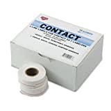 CONSOLIDATED STAMP 090948 One-line Pricemarker Labels 7/16 X 13/16 White 1200/roll 16 Rolls/box