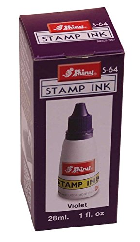 1fl oz Violet Ink for Self Inking Stamps, by Shiny