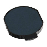 Trodat 6/15/2 Round Replacement Pad for The 5415 Self-Inking Dater, 2 Color Blue/Red Ink