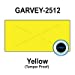 200,000 GENUINE GARVEY 2512 Yellow General Purpose Labels: full Case - 20 ink rollers - no security cuts