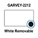 220,000 Genuine GARVEY 2212 White Removable Labels: Full Case - 20 Ink Rollers - no Security cuts