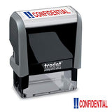 Confidential Trodat Printy 4912 Self-Inking Two Color Stock Message Stamp