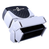 ACCU-STAMP2 Message Stamp with Shutter, 2-Color, PLEASE NOTE, 1-5/8" x 1/2" Impression, Pre-Ink, Blue and Red Ink (035530)