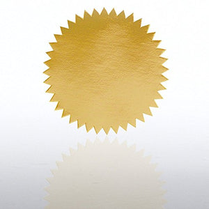 Blank Certificate Seal - Gold