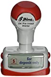 Shiny Title Stamp - "for deposit only" , Two Color (TEN026)
