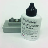 Trodat ML2OZ-BLK Maxlight Refill Ink 2oz Bottle Color Black