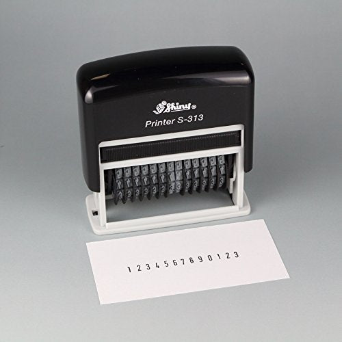 Shiny S-313 Self-Inking Number Stamp