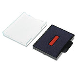 Identity Group P4727BR Trodat T4727 Dater Replacement Pad, 1 5/8 x 2 1/2, Blue/Red