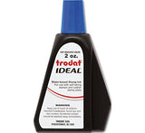 Trodat 53025 Ideal Premium Replacement Ink for Use with Most Self Inking and Rubber Stamp Pads, 2 oz, Blue