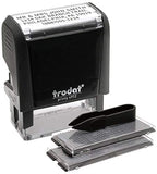 Trodat Economy Self-Inking Do It Yourself Message Stamp, Stamp Impression Size: 3/4 x 1-7/8 Inches, Black (5915)