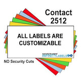 200,000 Contact 2512 Compatible White General Purpose Labels for Contact 25-8, Contact 25-9 Price Guns. Full Case + 20 Ink Rollers. NO Security cuts.