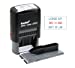 Trodat Printy Economy Self-Inking Do It Yourself Message Date Stamp, Stamp Impression Size: 1 x 1-5/8 Inches, Blue/Red (5916)