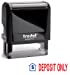 Trodat 4912 Rectangle Stock 2 Colors Self Inking Rubber Stamp with Deposit Only with Pic