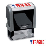 Fragile Trodat Printy 4912 Self-Inking Two Color Stock Message Stamp