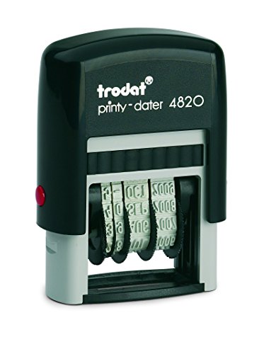 Trodat 4820 Self-Inking Dater with Red Ink