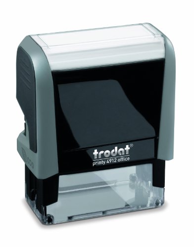 Trodat Office Printy Stamp Self-inking - Completed - 18x46mm Reinkable Red and Blue Ref 54347