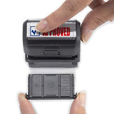 Approved Trodat Printy 4912 Self-Inking Two Color Stock Message Stamp