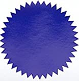 2 Inch Blank Embosser Seals - Blue (300 Pack)