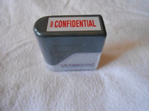 Confidential Stock Message Stamp 3/8" X 1-3/8"