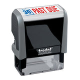 Past Due Trodat Printy 4912 Self-Inking Two Color Stock Message Stamp