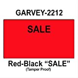 220,000 Garvey compatible 2212 "Sale" Fluorescent Red General Purpose Labels to fit the G-Series 22-6, G-Series 22-7, G-Series 22-8 Price Guns. Full Case + includes 20 ink rollers.