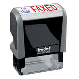 FAXED Trodat Printy 4912 Self-Inking Two Color Stock Message Stamp