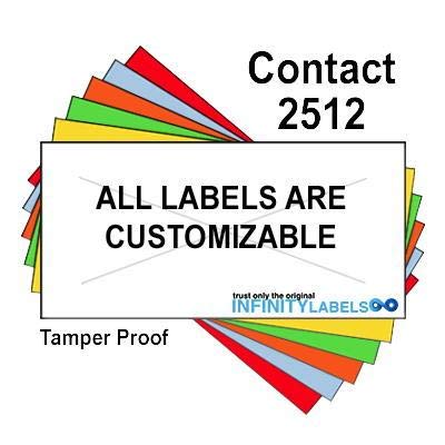 200,000 Contact 2512 compatible White General Purpose Labels for Contact 25-8, Contact 25-9 Price Guns. Full Case + 20 ink rollers. WITH Security Cuts.