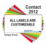 200,000 Contact 2512 compatible Fluorescent Red General Purpose Labels for Contact 25-8, Contact 25-9 Price Guns. Full Case + 20 ink rollers. WITH Security Cuts.