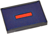 U. S. Stamp & Sign Trodat T4727 Dater Replacement Pad, 1.625 Inches Width x 2.5 Inches Depth, Red/Blue (P4727BR)