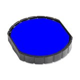 Cosco R 30 Round Stamp Replacement Pad, Blue Ink