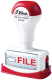 Shiny Title Stamp - "File", Two Color (TEN025)