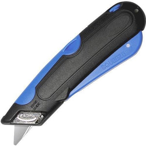 Garvey Self-Retracting Knife, Adjustable Blade, Blue/Black (091508)