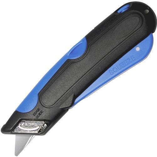 Garvey Self-Retracting Knife, Adjustable Blade, Blue/Black (091508)